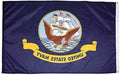 U.S. Navy Nylon Military Flag, Made in the USA, 2X3'