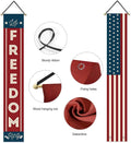 4Th of July Decorations Outdoor Patriotic Memorial Day Decor, Independence Day Veterans Day Labor Day Hanging American Flag and Banner, Stars and Stripes Porch Sign Party Supplies - Red White Blue 2024