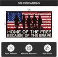 AVOIN Colorlife Memorial Day Patriotic House Flag 3X5 FT Double Sided, Veteran USA Flag 4Th of July Independence Day Large Banner Yard Outdoor Flag