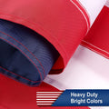 American Flag 3X5 Outdoor 150D - 100% in USA Premium US Flag 3X5 Ft 150D, American Flags for outside 3X5, USA Flag with Luxury Embroidered Stars, Brass Grommets (3X5 FT American Flag 150D)