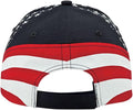MG Washed Cotton Twill Stars & Stripes USA Ball Cap Hat USA Flag Cap