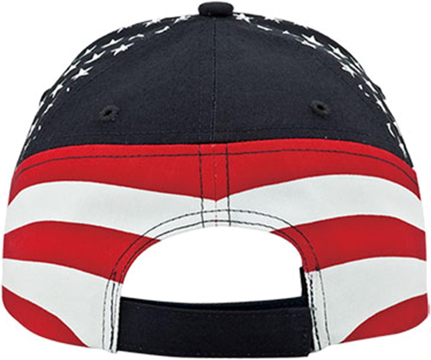 MG Washed Cotton Twill Stars & Stripes USA Ball Cap Hat USA Flag Cap