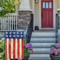 Sausage Dog 4Th of July Mini Garden Flag 12X18 Inch Double Sided, Best Chocie Independence Day Small Burlap Garden Flags for Outside, Decoration for Memorial Day Farmhouse Holiday Outdoor (SM03)