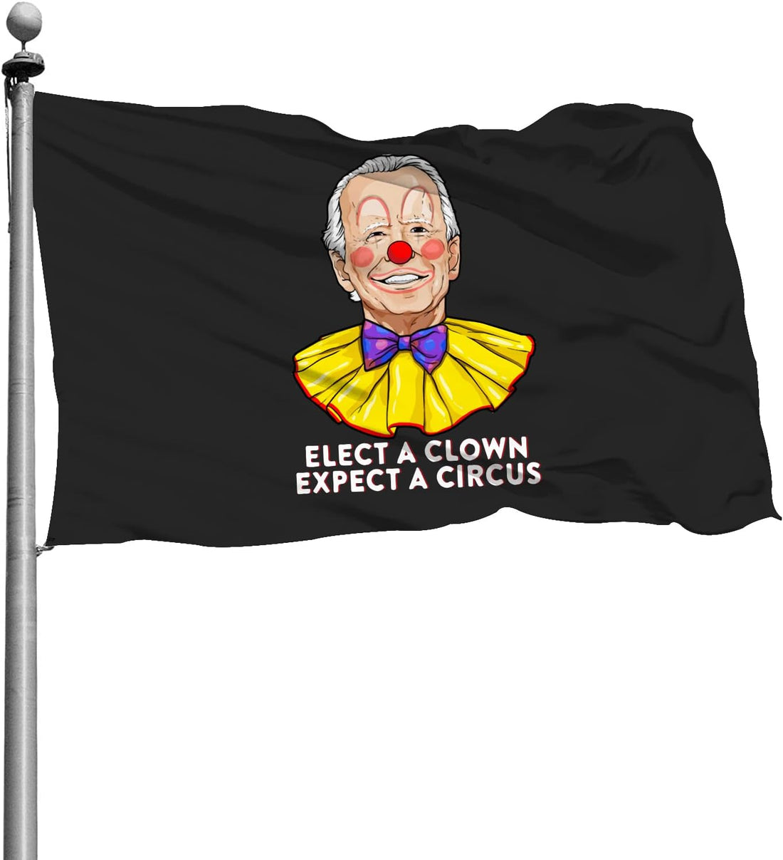 Elect a Clown, Look Forward to a Circus, anti Biden Flag 3X5 Feet Vivid Color and UV Fade Resistant Decor Fuck Biden Banner Flags for Indoor Outdoor