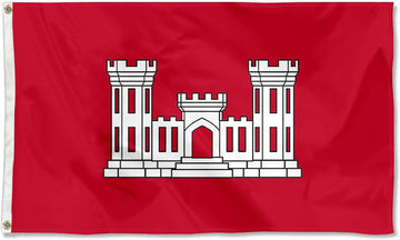 U.S. Army American United States ARMY ENGINEERS Flag - UV Fade Resistant Double Sided and Double Stitched 150D Polyester 3X5Ft Banner (U.S. ARMY ENGINEER)