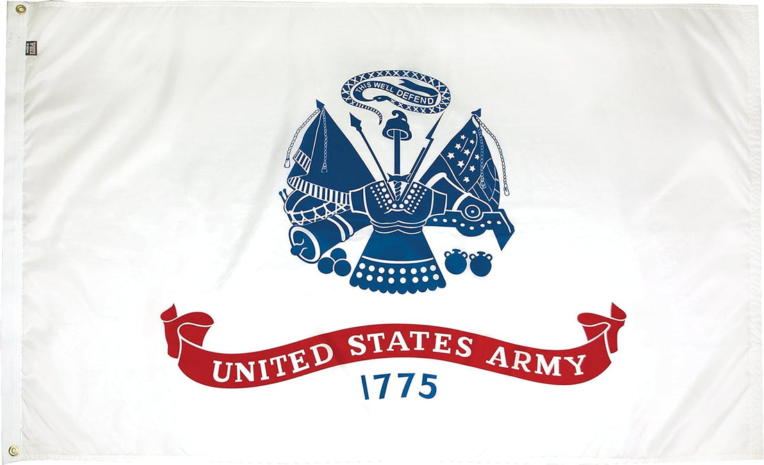 U.S. Army Nylon Military Flag, Made in the USA, 3X5'