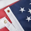 American Flag 10X15 FT, US Flag Made in USA High Wind with Embroidered Stars, Sewn Stripes, Brass Grommets, Durable USA Flag Outdoor Outside