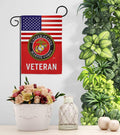 US Marine Corps Veteran House Flag - Pack Armed Forces USMC Semper Fi United State American Military Retire Official Support Our Troops - Banner Small Garden Yard Gift Double-Sided 28 X 40