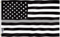 Anley Fly Breeze 3X5 Feet Thin Gray Line United States Flag - Vivid Color and Fade Proof - Canvas Header and Double Stitched - United States Flags Polyester with Brass Grommets 3 X 5 Ft