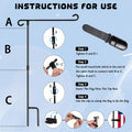 HOOSUN Garden Flag Stand Holder Pole Easy to Install Strong Sturdy Wrought Iron Fits 12.5