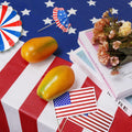 3 Pack Patriotic Tablecloth, Disposable Plastic Tablecloth 54