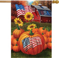 Usa Pumpkins Fall House Flag 40