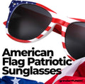 Grinderpunch 2 Pairs Bulk American Sunglasses USA Flag Classic Patriot