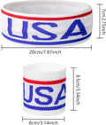 American Flag Sports Headband & Wristband-Striped Sweatband Set for Basketball, Football, Running, Gym & Exercise