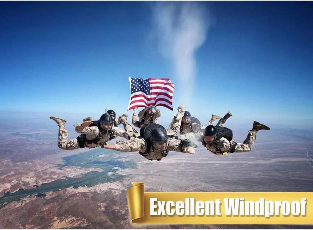 American Flags for outside 2.5X4 Heavy Duty 2.5X4 American Flag Outdoor Heavy Duty USA Flags US Flags 2.5X4 Made in USA High Wind with Embroidered Durable Waterproof Last Long