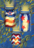 Patriotic Luminaries Summer 4Th of July House Flag 40