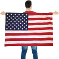 FUTUREPLUSX American Flag Cape, Wearable USA Flag Costume Outfit with Sleeves Classic Flag, 2 Differents Wearing Methods