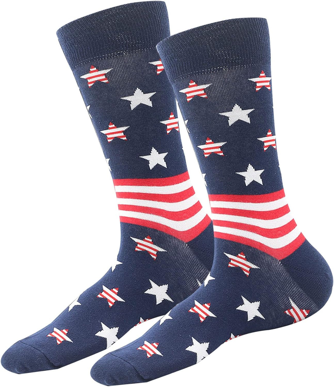 American Flag Socks for Men or Women 4Th July Middle Socks Star and Stripe Patriotic Freedom Day Gifts