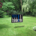 Plastic Weatherproof Yard Sign Police Thank You Black White Blue Stripes Thank You Designs White Police Officers for Sale Sign Multiple Quantities Available 24Inx18In Two Sides Print One Sign