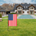 HOOSUN Garden Flag Stand Holder Pole Easy to Install Strong Sturdy Wrought Iron Fits 12.5