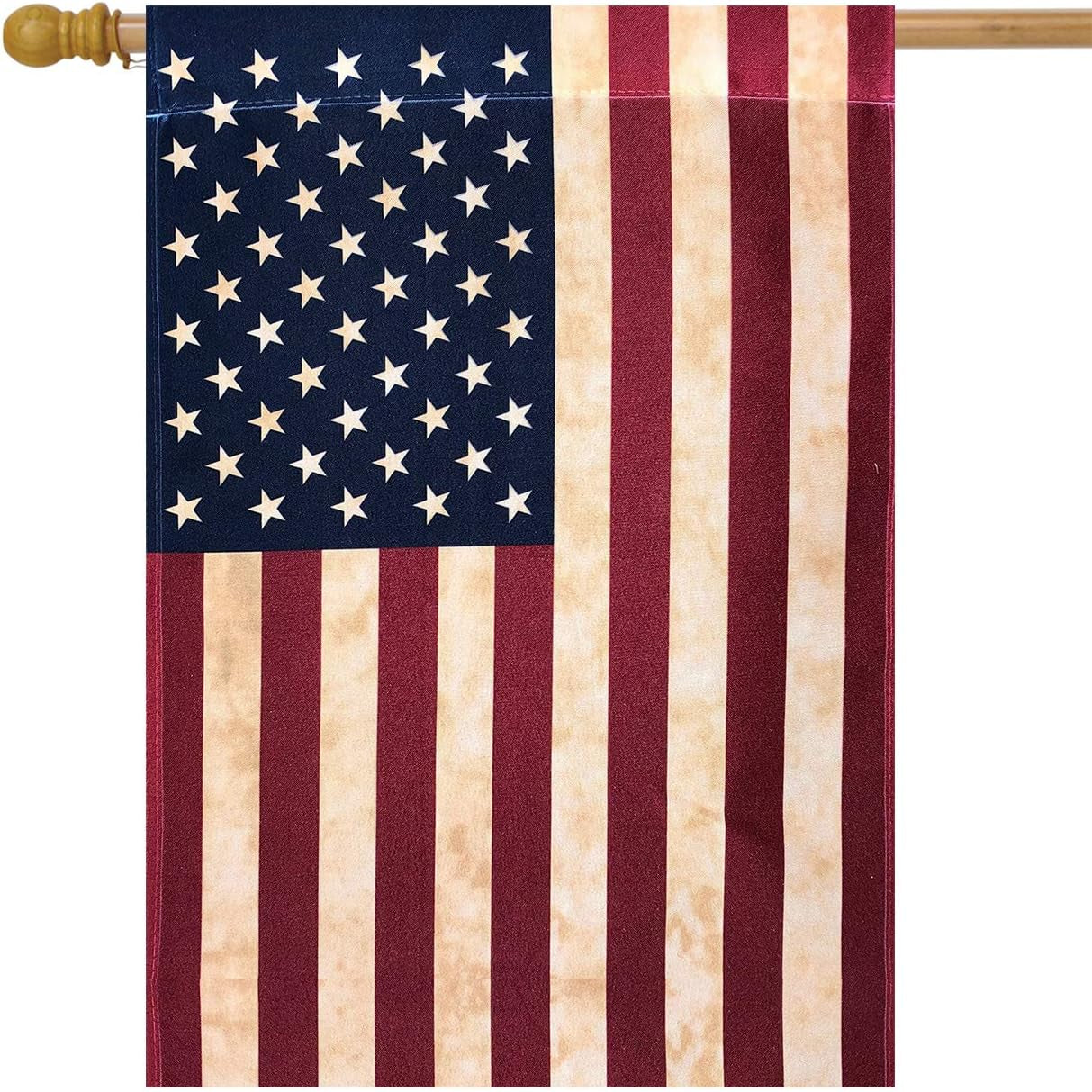 Briarwood Lane Tea Stained American House Flag American Flag 28" X 40"