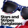 Grinderpunch 2 Pairs Bulk American Sunglasses USA Flag Classic Patriot