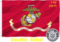 US Marine Corps Flag 2X3 Outdoor Double Sided Heavy Duty Polyester US Military Army Flags Long Lasting with 2 Brass Grommets