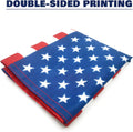 2 Pack American Garden Yard Flag USA Garden Flag 12 X 18 - Double Sided Printing Double Stitched and 3 Layers of Silk Fabric American Flag for Yard Courtyard