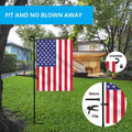 PHITRIC Garden Flag Holder Stand, Premium Powder-Coated Yard Flag Pole, Weather-Proof Black Metal Flagpole with Clip and Stopper for Winter Christmas Garden Flag, USA Flag, Outdoor Decor Decoration