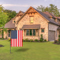 HOOSUN Garden Flag Stand Holder Pole Easy to Install Strong Sturdy Wrought Iron Fits 12.5