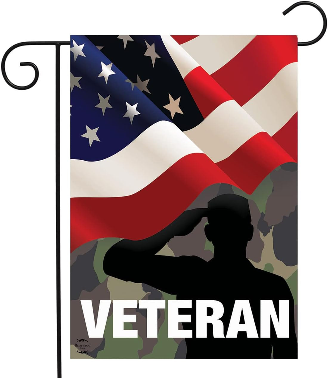 Veteran Military Garden Flag Armed Forces Soldiers Vets 12.5" X 18" Briarwood Lane