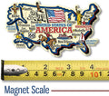 United States Jumbo Country Map Magnet by Classic Magnets, Collectible Souvenirs Made in the USA