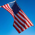 American Flag 8X12 Ft- Embroidered Stars,Sewn Stripes,Durable and Long Lasting Nylon,4 Solid Brass Grommets,Perfect for Outside/Outdoor Use Heavy Duty US USA Flags.