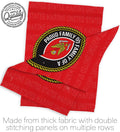 Proud Family Marines Garden Flag - Armed Forces Marine Corps USMC Semper Fi United State American Military Veteran Retire Official - House Banner Small Yard Gift Double-Sided Made in USA 13 X 18.5