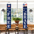 4Th of July Decorations Patriotic Decor Pre-Assembled Hanging Banners Memorial Day Flag Labor Veterans Armed Forces Military Homecoming Red White Blue Decorations