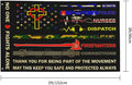 No One Fights Alone Multi Thin Line First Responder Flag 3X5 Ft Banner Indoor Outdoor Perfect Decoration