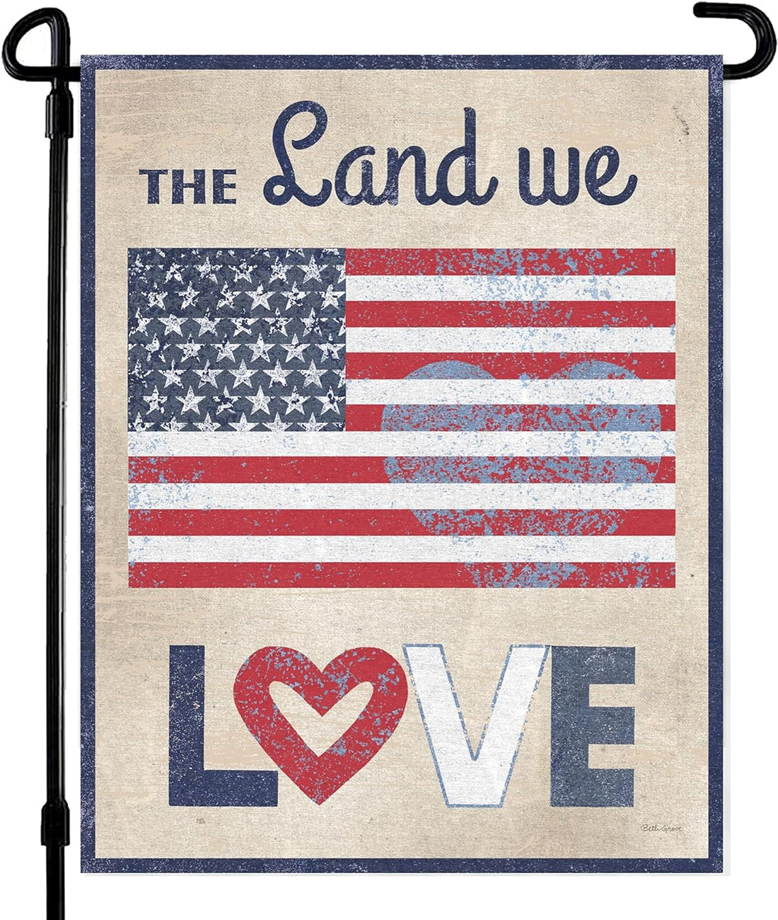 Patriotic Garden Flag - 12.5 X 18-Inch Premium Double-Sided Print Art Garden Flag - 4Th of July Garden Flag to Welcome Guests for outside Yard, Front Lawn Décor - Suits Standard Stands