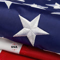 This 5X8 Ft American Flag for Outside, USA Flags Strongest, Longest Lasting, Heavy Duty 420D Nylon, Embroidered Stars, Sewn Stripes, Brass Grommets Perfect for Outdoor! Premium US Flag