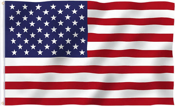 5X3 Ft American Outdoor Flag US Flag Bright Color and UV Fade Proof Canvas Header and Double Stitched - USA Flags with Brass Grommets