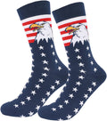 American Flag Socks for Men or Women 4Th July Middle Socks Star and Stripe Patriotic Freedom Day Gifts