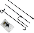 Garden Flag Stand Holder Iron Garden Flag Pole 36.5*X16.5Inch with Flag Stopper and Clips Display Garden Season Flag for Yard Decroate Your Garden