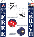 4Th of July Decorations Patriotic Decor Pre-Assembled Hanging Banners Memorial Day Flag Labor Veterans Armed Forces Military Homecoming Red White Blue Decorations