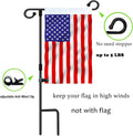 Garden Flag Stand-Holder-Pole with Flag Stopper and Clip Waterproof Powder-Coated Paint for House Flags,Decorative Flags,Yard Flags,Seasonal Flags