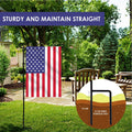 Hogardeck 2PC Garden Flag Holder Stand, Thickened Pole Sturdy and Straight Premium Yard Flag Holder Weather-Proof Metal Flagpole for American Flag, Garden Flag