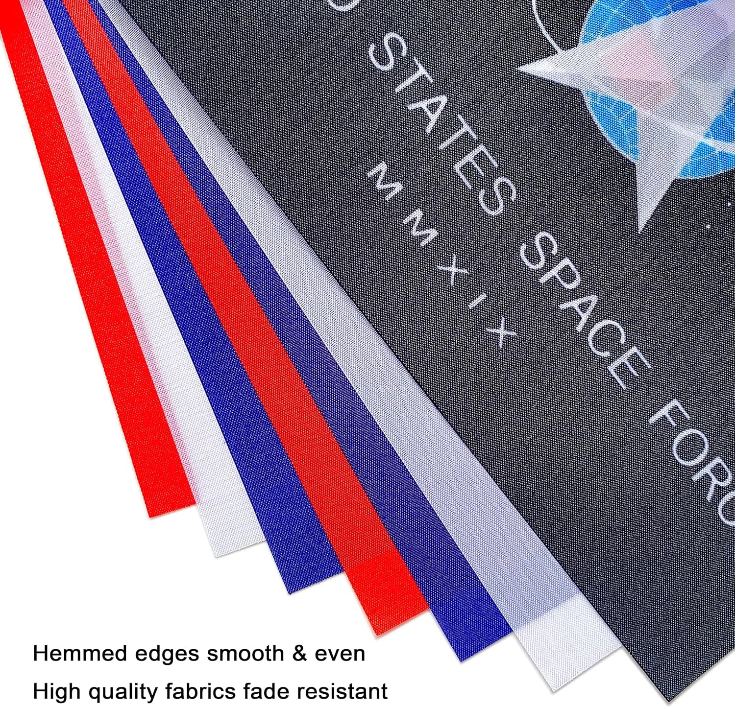 Consummate 2 String USA Military Flags Banner Set All Branches Bunting Flags for Memorial Day,Veterans Day Decorations,60 Feet 42 Flags