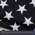 Homissor Thin Blue Line Flags 2X3 Outdoor in USA - Embroidered Stars Police Flag, Heavy Duty Back the Blue Flag Stripe Blue Line Lives Matter Flags Banner with 2 Brass Grommets