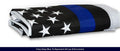 Thin Blue Line USA Flag 2X3 Ft | Heavy Duty Embroidered Stars & Sewn Stripes | Brass Grommets | UV Protection | Black White Blue American Police Flag Honoring Law Enforcement Officers