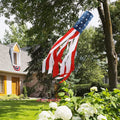 4Th of July Decorations,60 Inch American Windsock Heavy Duty,Patriotic Fourth of July Outdoor Decor, American Flag USA Windsock with Embroidered Stars,Red White and Blue Decor for Memorial Day,Outside