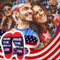 ZXGXLAW American USA Flag Socks Funny Men Women 4Th July Middle Star and Stripe Patriotic Freedom Day Gifts