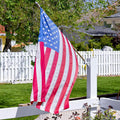 American Flag 4X5 Ft Outdoor Heavy Duty,100% Made in USA Longest Lasting American Flags for outside 4X5,Embroidered outside All Weather United States Flag,Usa Flag in Best American Flag